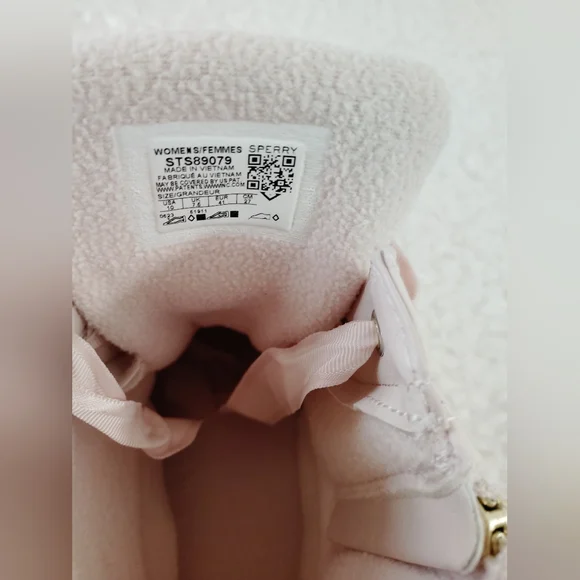 Sperry Top-Sider Womens Sz 10 Saltwater Wool Embossed Rose Dust Boots STS89079 - Picture 6 of 6